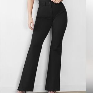 Express Curvy Flare High Rise, 6 Tall, Black